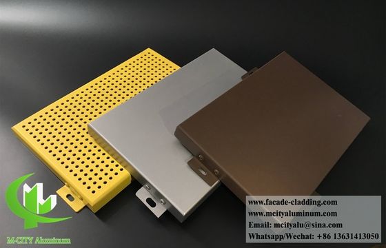 맞춤형 RAL 색상 및 레이저 컷 디자인의 분체 도장 천공 알루미늄 외장 패널