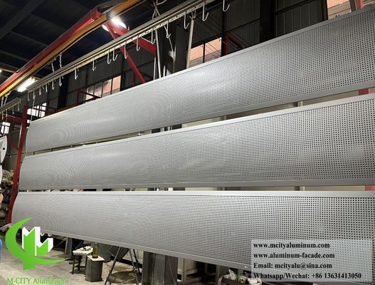 좋은 가격 건축용 알루미늄 패널 3mm 두께 뚫린 류버 그림자 패널 온라인으로