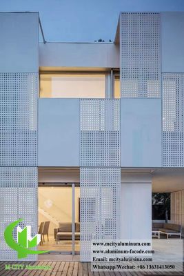 좋은 가격 CNC 펀칭 알루미늄 시트 금속 정면 벽 덮개 온라인으로