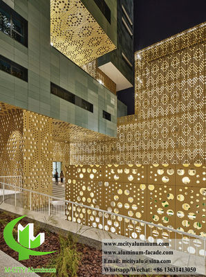 좋은 가격 맞춤형 차원 및 색상 모든 건물에 알루미늄 정면 장단 온라인으로