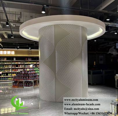좋은 가격 Aluminum Column Cladding With Perforation Pattern Interior Exterior Decoration 온라인으로