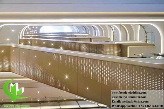 좋은 가격 건축용 파우더로 코팅된 뚫린 금속 판 알루미늄 스크린 패널 온라인으로