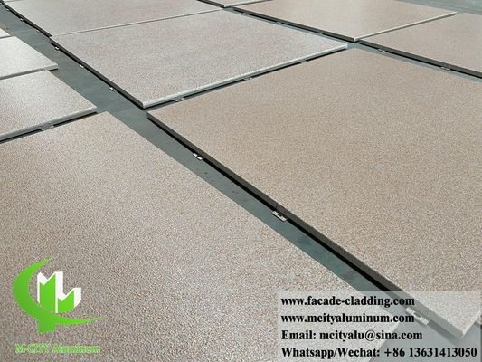 좋은 가격 내구성 있는 외벽 및 외부 벽용 석재 색상 3mm 두께 분체 도장 알루미늄 클래딩 패널 온라인으로