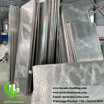 좋은 가격 3mm 두께의 PVDF 페인트 및 맞춤형 천공 패턴이 적용된 솔리드 알루미늄 벽 클래딩 온라인으로