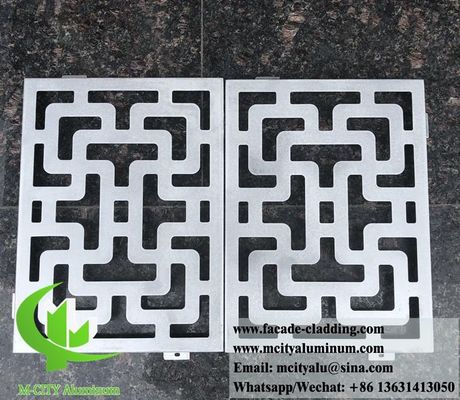 좋은 가격 외벽 마감용 천공 디자인 및 맞춤형 크기 1000x2000mm의 분체 도장 장식 알루미늄 패널 온라인으로