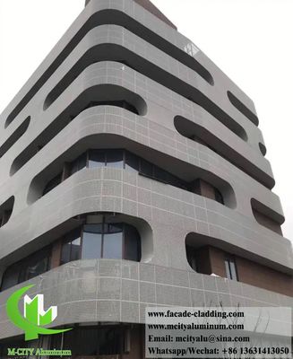 좋은 가격 뚫린 금속 클래딩 정면 시스템 3mm 두께 PVDF 슬라이버 알루미늄 스크린 온라인으로