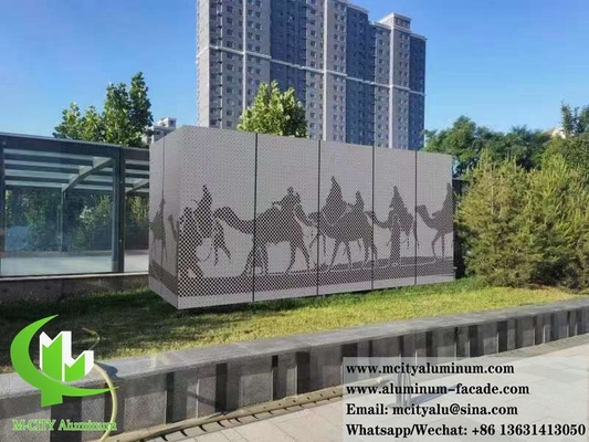 외관 금속 벽 정면 뚫린 알루미늄 패널 10 년 보증