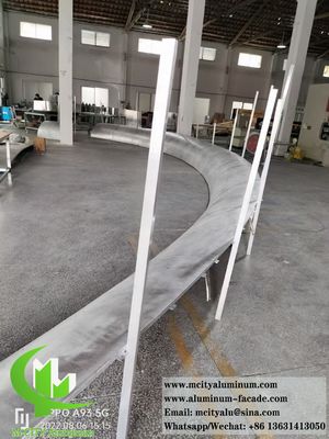 이중 구부러진 금속 클래싱 알루미늄 패널 건축