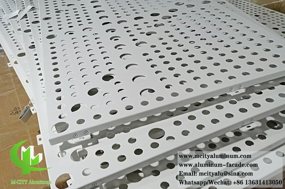 금속 클래싱 구멍 뚫린 엽 Aluminium 대면 천장 벽 클래싱 장식