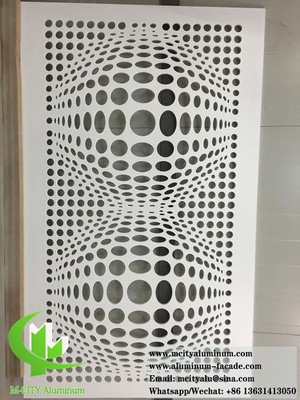 레이저 절단 금속 엽 알루미늄 클래싱 패널 천장 벽 클래싱 정면 시스템