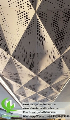 LED 조명으로 천장을위한 구멍 패턴이있는 구멍 뚫린 알루미늄 패널