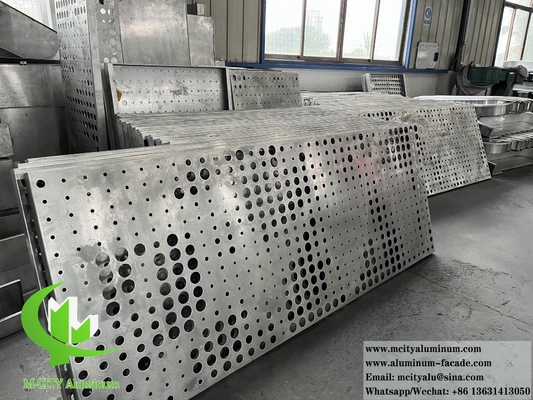 뚫기 금속 스크린 알루미늄 시트 3mm 두께 PVDF 내구성 코팅