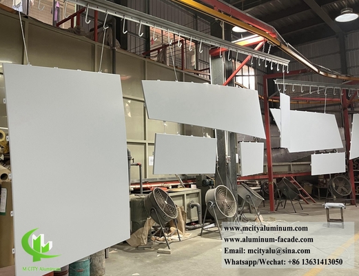 고체 금속 벽 엽 Aluminium Sheet For Facade System Decoration 외면 코팅