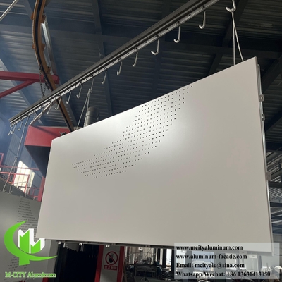 고체 금속 벽 엽 Aluminium Sheet For Facade System Decoration 외면 코팅