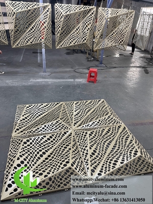 3D 표면 디자인 건물 벽 엽판용 금속 스크린 알루미늄 패널