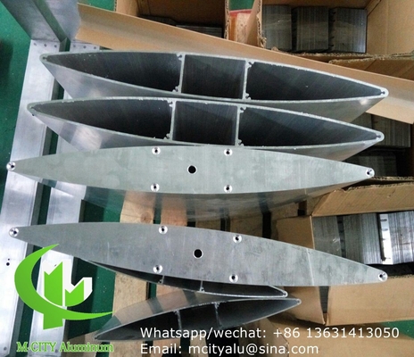 guangdong 제조업자 건축가 설계 100mm 크기의 건축 장식용 알루미늄 로브