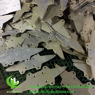 150mm 수평 고정 태양 창문 건축 에어로플라일 프로필 알루미늄 창문 자외선
