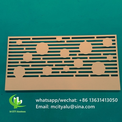 다양한 패턴의 CNC 알루미늄 조각 장식 패널 레이저 절단 스크린 패널 두께 2mm