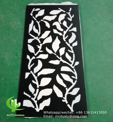 다양한 패턴의 CNC 알루미늄 조각 장식 패널 레이저 절단 스크린 패널 두께 2mm