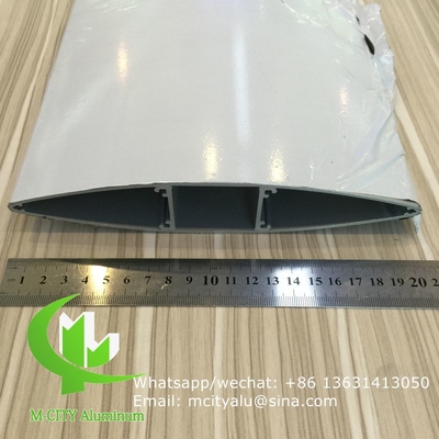 100mm 수평 고정 태양 롤러 건축 에어로프로필 프로필 알루미늄 롤러 정면 커튼 벽