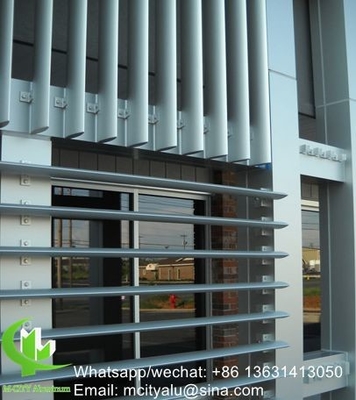 400mm 금속 알루미늄 태양 장막 에어로플라일 장막 알루미늄 장막 앞면 커튼 벽에 타원형