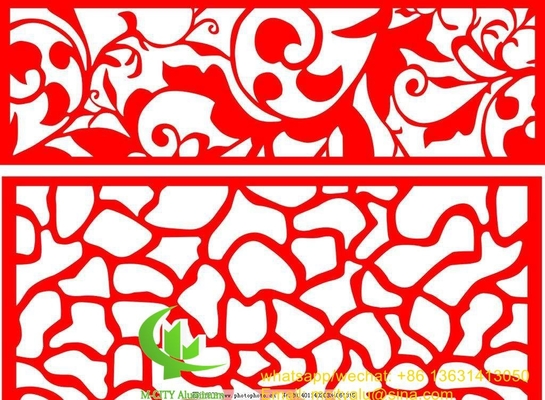 울타리 장식용 알루미늄 레이저 절단 패널 시트 perforated wall panel