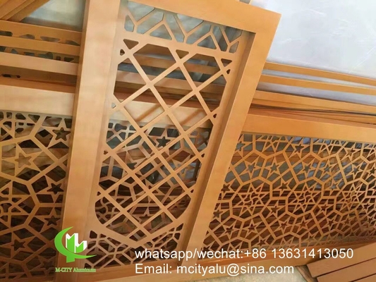 CNC 조각판 뚫린 판 3mm 커튼 벽용 금속 알루미늄 클래싱판