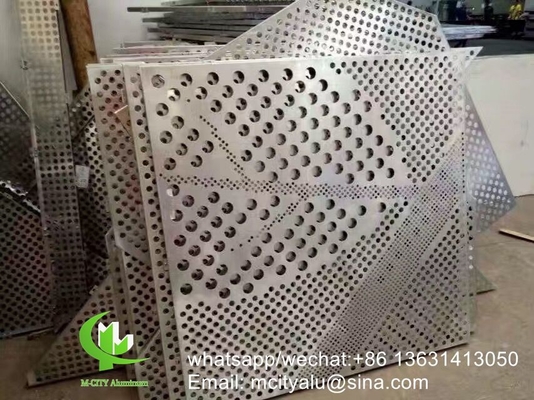 CNC 조각판 뚫린 판 3mm 커튼 벽용 금속 알루미늄 클래싱판