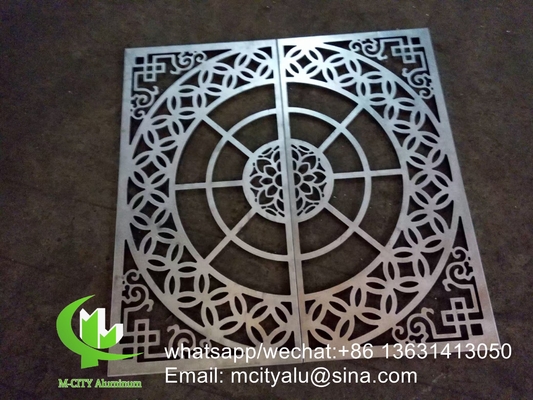 중국 공급자 600x600mm 벽 장식 구부러진 모양을 위해 알루미늄 구멍을 덮는 패널