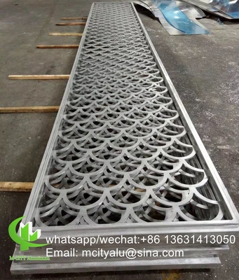10mm 두께 pvdf 페인트와 정면 커튼 벽에 알루미늄 스크린