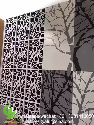 금속 알루미늄 레이저 절단 패널 장식용 뚫린 장판