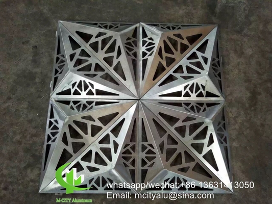 정면 커튼 벽에 pvdf 마무리 된 주문 제작 알루미늄 패널 클래딩 패널