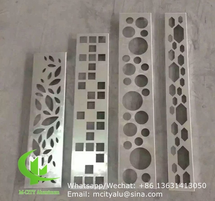 2mm 두께의 pvdf 페인트로 장벽 울타리를 위한 알루미늄 구멍 판