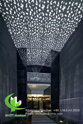2mm 두께 pvdf 페인트로 천장 장식용 알루미늄 레이저 절단 패널