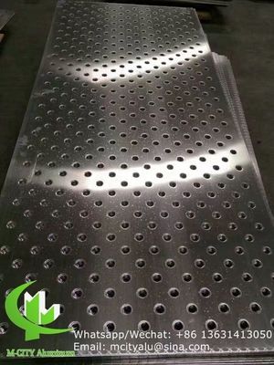 꽃 스타일 CNC 레이저 스크린 커튼 벽에 대한 구멍 2.5mm 금속 알루미늄 클래딩 패널
