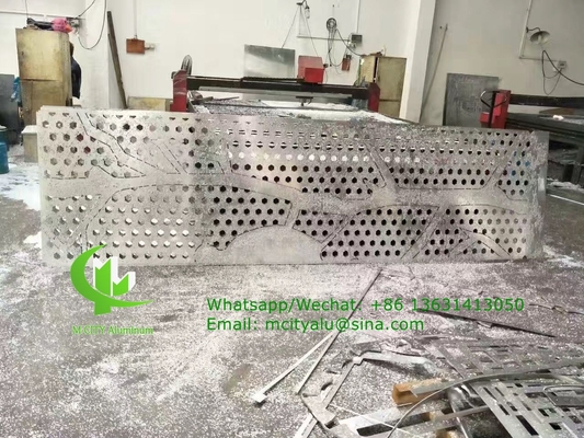 홀 뚫린 공기 AC 커버 알루미늄 레이저 절단 cnc 벽 천장 장식용 알루미늄 스크린 시트