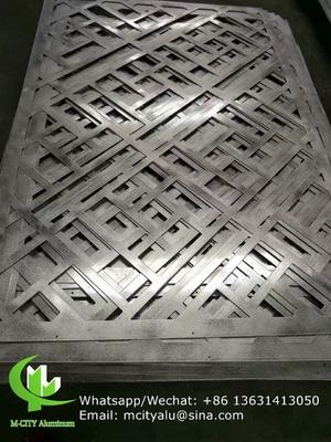 꽃 스타일 CNC 레이저 스크린 커튼 벽에 대한 구멍 2.5mm 금속 알루미늄 클래딩 패널