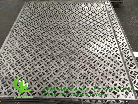 홀 뚫린 공기 AC 커버 알루미늄 레이저 절단 cnc 벽 천장 장식용 알루미늄 스크린 시트