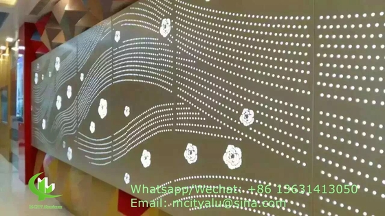 주문 제작 2.5mm 두께의 표면 커튼 벽에 알루미늄 펀싱 패널