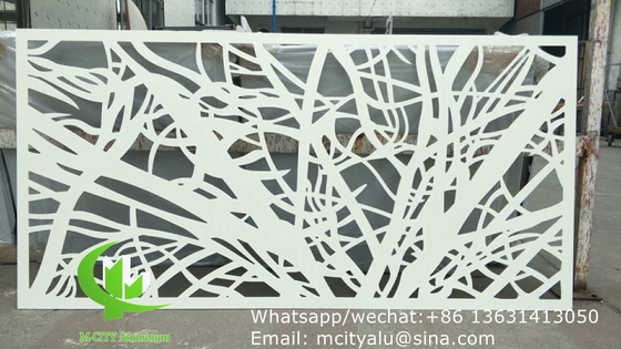 외관 레이저 절단 기구와 함께 3mm 금속 판으로 벽 장식용 알루미늄 구멍 패널