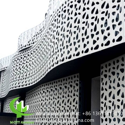 뚫린 알루미늄 레이저 절단 cnc 알루미늄 스크린 시트