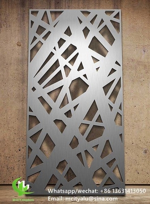울타리 장식용 알루미늄 레이저 절단 패널 시트 perforated wall panel