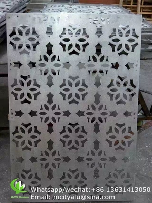 울타리 장식용 알루미늄 레이저 절단 패널 시트 perforated wall panel