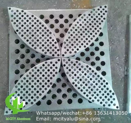 3D 알루미늄 레이저 절단 패널 시트 로비 장식을 위해 파우크 패턴