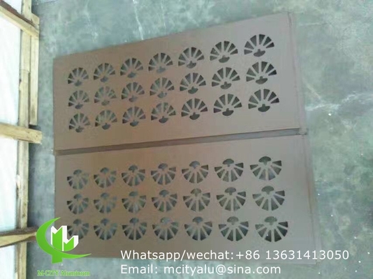 울타리 장식용 알루미늄 레이저 절단 패널 시트 perforated wall panel