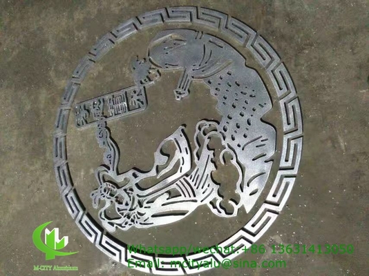 레이저 절단 기계와 함께 3mm 금속 판으로 화면 장식용 알루미늄 구멍 패널