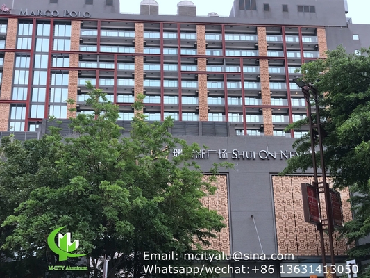 알루미늄 고형 패널 금속 엽판 정면 장장 울타리 굽기 엽 2.5mm 두께 커튼 벽 정면 장식
