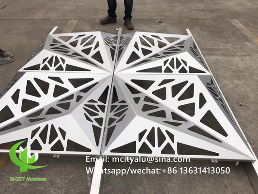 3D 알루미늄 클래싱 패널 2mm 금속 장판 1m x 1m의 판판을 위한 알루미늄 정면 장식 벽판
