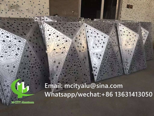 3D 알루미늄 클래싱 패널 2mm 금속 장판 1m x 1m의 판판을 위한 알루미늄 정면 장식 벽판