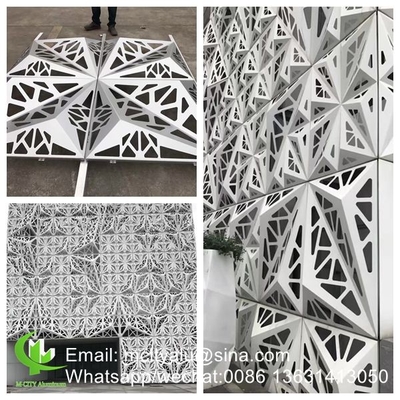 알루미늄 cnc perforated 레이저 절단 패널 금속 알루미늄 클레이딩 패널 외곽을 위한 조각 판 판 판